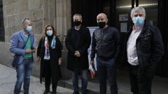 Representantes de PP, PSOE, Ciudadanos y d�scolos de Democracia Ourensana asistieron a la reuni�n