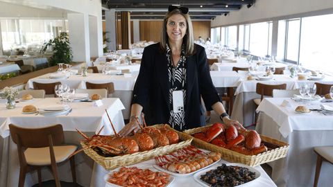 Susana Rodríguez, gerente del restaurante Rocamar, en Baiona