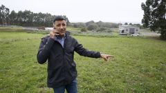 Casti�eira, nos terreos nos que se levantar� a nova depuradora de Foz