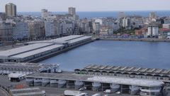 Vista de parte de los muelles interiores de A Coru�a que se transformar�n