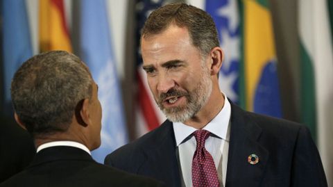 El rey, con Barack Obama