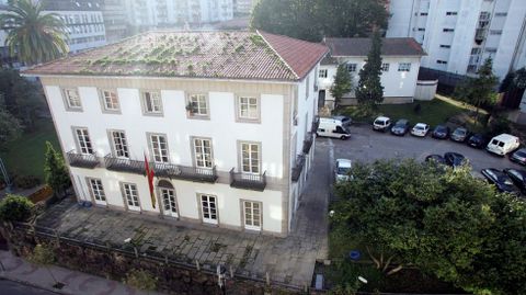 ANTES. Comisar�a L�pez Mora en Vigo. Detr�s del antiguo Hospital Militar se levanta hoy el moderno edificio policial.