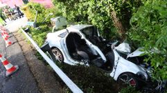 Accidente mortal en Ponte Goi�ns�(Boiro)