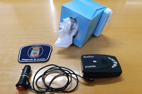 El detector iba camuflado bajo un paquete de pa�uelos