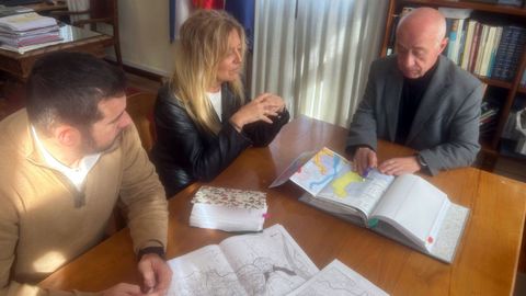 Beatriz Sestayo, gerente de SEA, se reuni� este lunes con el alcalde de Vilanova de Arousa, Gonzalo Dur�n, para informarle de la inminente contrataci�n de un estudio de viabilidad de la ampliaci�n del pol�gono de Bai�n.
