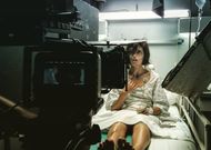 Nerea Barros protagoniz� las im�genes rodadas este fin de semana en La Merced. 