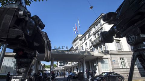 Hotel Baur au Lac, lugar en el que se registraron al menos seis detenciones.