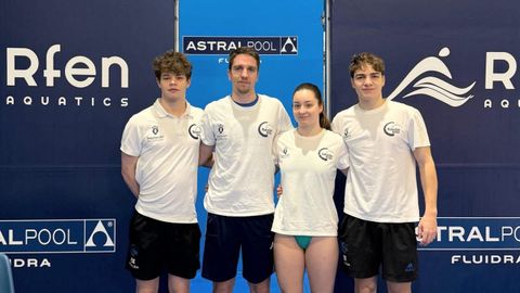 Cao, Nieto, Ouvi�a y P�rez, en Sabadell.