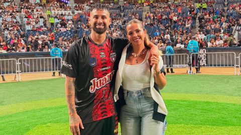El futbolista Lucas Trejo junto a su mujer fallecida Yanina Maranella en una imagen de sus redes sociales