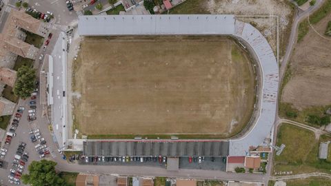 Obras en el Estadio de O Couto.Los trabajos avanzan en la segunda fase de la reforma