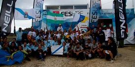 Foto de familia de los equipos participantes en este Campeonato de Espa�a de Autonom�as. 