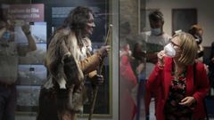 Visitantes en el museo municipal de geolog�a de Quiroga, en una imagen de archivo