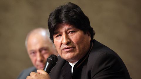 Imagen del expresidente de Bolivia Evo Morales, Gobierno del que form parte el exministro acusado de robo Alfredo Rada