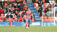 Jon Ceberio, durante un partido con el Lugo