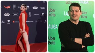 Eva Soriano e Iker Casillas.La humorista Eva Soriano e Iker Casillas