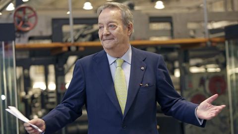 Santiago Rey Fern�ndez-Latorre, en el museo que lleva su nombre, en julio del 2016.