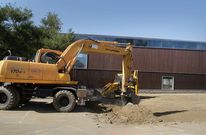 Las obras de ampliaci�n de la piscina de Perillo comenzaron el pasado martes. 
