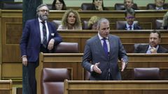 El diputado de Vox, Javier Ortega Smith, en una comparecencia el pasado mes de noviembre.
