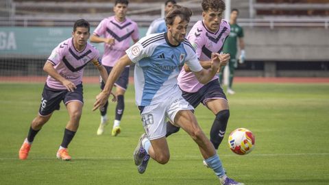 Parapar, en el partido de ida ante el Badalona en San L�zaro
