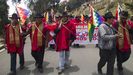 Los Ponchos Rojos presionan por que se convoquen nuevas elecciones en Bolivia