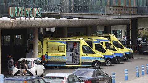 Entrada del servicio de Urgencias en el Hospital Clnico de Santiago