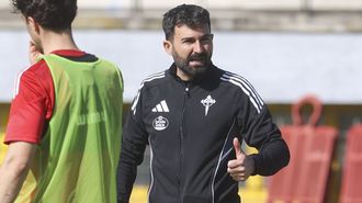 Romo en un entrenamiento de esta semana en A G�ndara. 