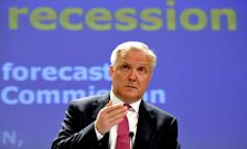 Olli Rehn desgran� ayer en Bruselas las nuevas previsiones de la Comisi�n Europea.