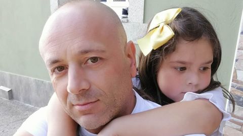 Jos� Manuel Leal con su hija Desi