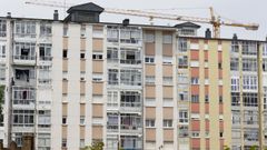 Imagen de un edificio de viviendas en Lugo.
