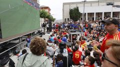 Pantalla gigante en Burela para ver el Espa�a-Cabo Verde
