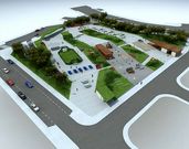 Maqueta del proyecto para reformar la plaza de Mari�eiros.