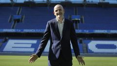 Fernando Soriano, durante su presentaci�n como director de f�tbol del Deportivo en el verano del 2023.