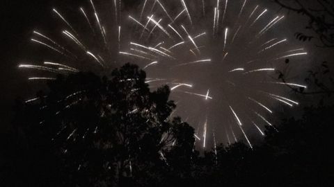 Fuegos artificiales de San Mateo en Oviedo 2025