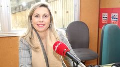 M�nica Rodr�guez, en una visita a Radio Voz, antes de la pandemia 
