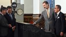 �lvaro Nadal, Javier Fern�ndez, Felipe de Borb�n y Antonio Mex�a durante el arranque de La Malva