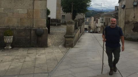 Un peregrino de Sevilla, que comenz la ruta en Ponferrada