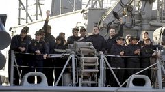 Regreso de la F-101 a Ferrol tras un despliegue internacional el pasado a�o 