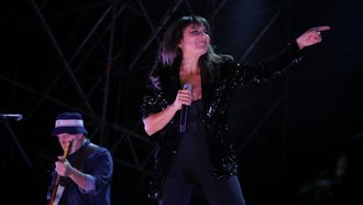 Amaral, durante su concierto en el Recorda Fest del 2024