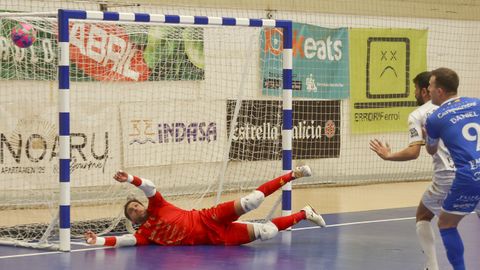 Mati Starna en una acci�n de la victoria de O Parrulo.