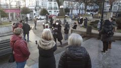 La protesta tuvo lugar en la alameda Basanta Olano, junto a la r�a da Pravia