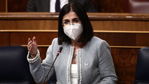 La ministra de Sanidad, Carolina Darias