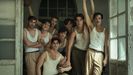 Parte del elenco de 'La bola negra'