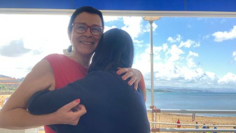 Katia�Oceransky con su hija Noa.