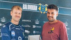 El nuevo jugador del Canas�Tollef Oskar Lindqvist, en su presentaci�n, este mi�rcoles.