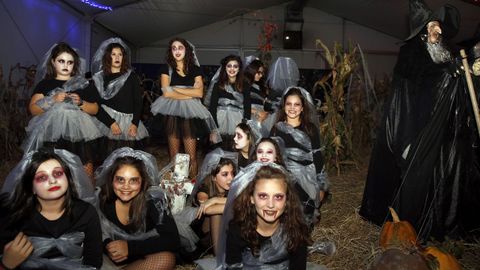 exposici�n de calabazas y baile de la asociacion Alfaia, FIESTA DE HALLOWEN 