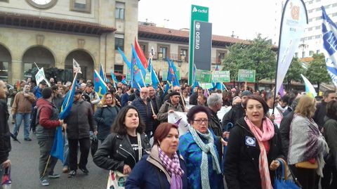 Manifestaci�n pola oficialid� del asturianu