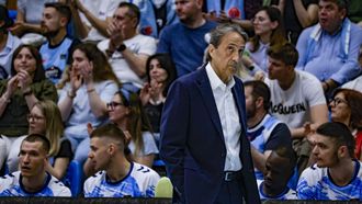 Luis Casimiro, durante el partido contra el Joventut en el Pazo en la jornada 28 de la Liga 2025-2026