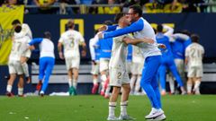 Los jugadores del D�por, celebrando la victoria en C�diz