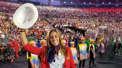 Mar�a L�pez en la ceremonia de inauguraci�n de R�o 2016.Mar�a L�pez en la ceremonia de inauguraci�n de R�o 2016