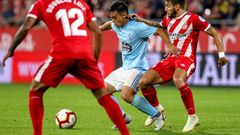 Fran Beltr�n, en un partido con el Celta ante el Girona, donde ahora milita.